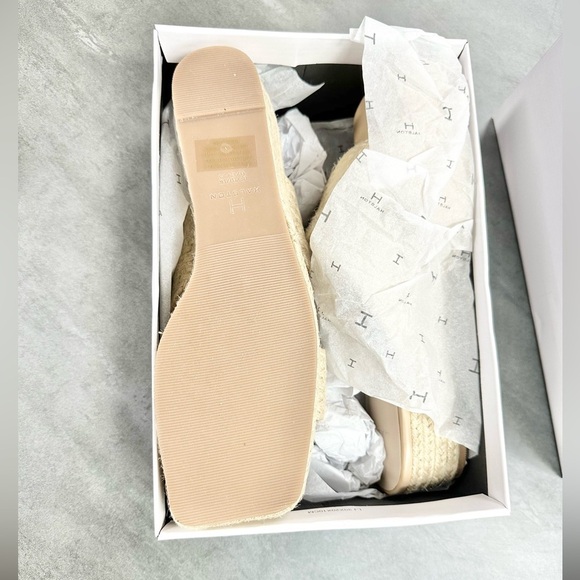 Halston Network Natural Braided Slip On Wedge Espadrille Sandal - Picture 5 of 7